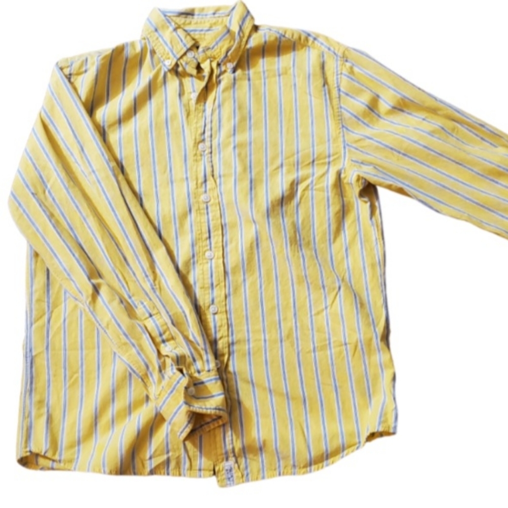 Vintage Ralph Lauren long sleeve button up yellow stripe